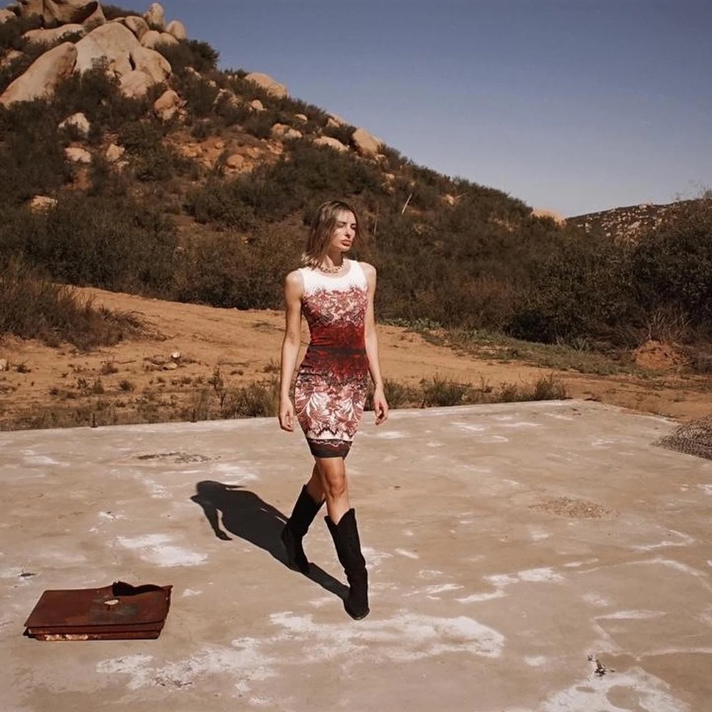 Vintage FUZZI Bodycon Dress Designer